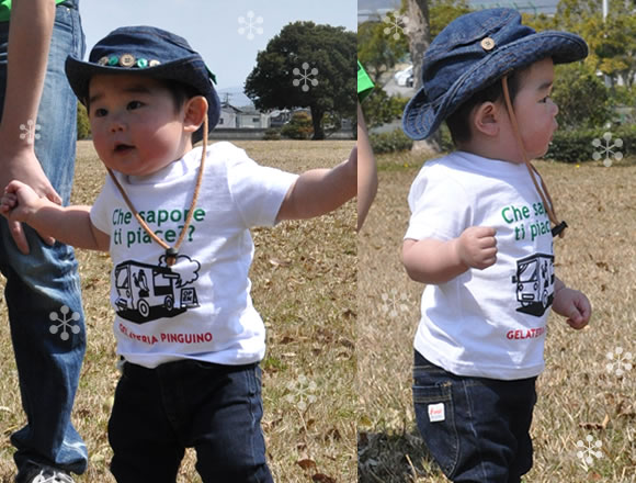 monomoni(モノモニ)|キッズTシャツ|ペンギンのジェラート屋さんがやって来た!!親子お揃いもできちゃうキッズTシャツ